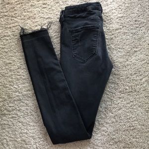 H&M Super Skinny Black Ripped Jeans